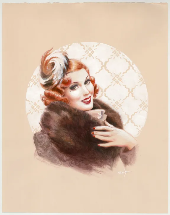 Illustration couleur, Pin-up Art, Maly Siri