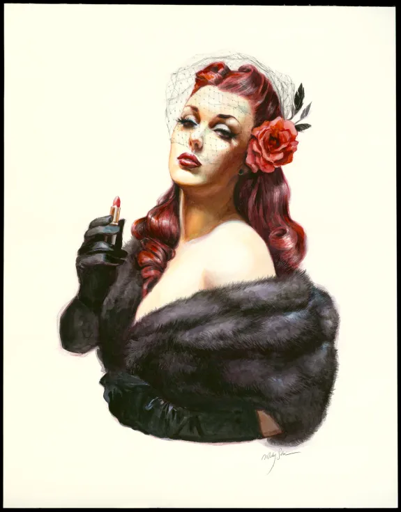Illustration couleur, Pin-up Art, Maly Siri