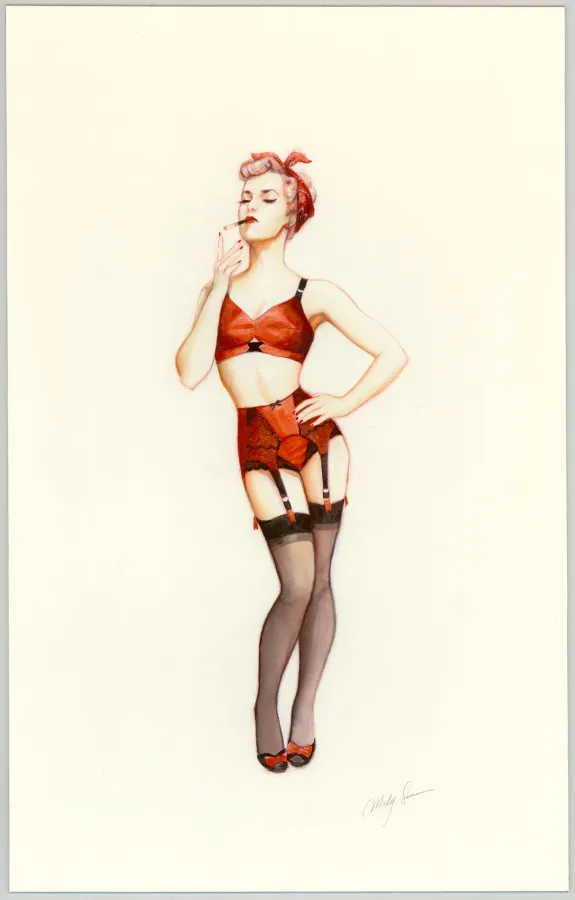Illustration couleur, Pin-up Art, Maly Siri