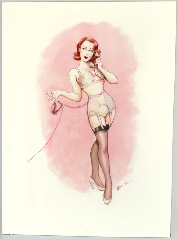Illustration couleur, Pin-up Art, Maly Siri
