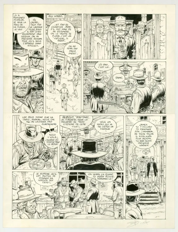 Planche noir et blanc, Durango, La proie des chacals (T.10), Yves Swolfs