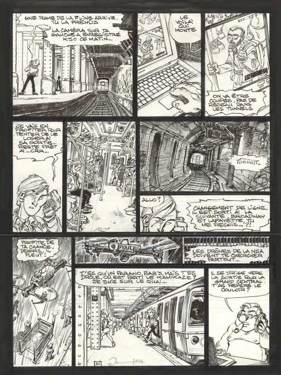 Planche noir et blanc, Soda, Résurrection (T.13),  Dan