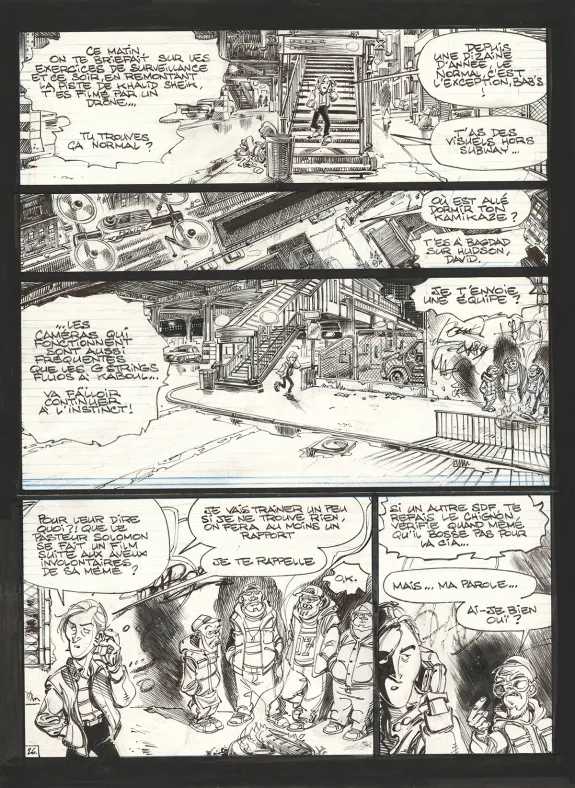 Planche noir et blanc, Soda, Résurrection (T.13),  Dan