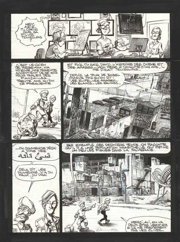 Planche noir et blanc, Soda, Résurrection (T.13),  Dan