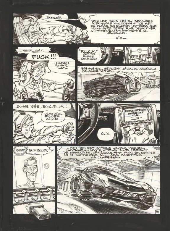Planche noir et blanc, Soda, Résurrection (T.13),  Dan