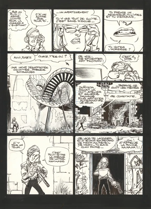 Planche noir et blanc, Soda, Résurrection (T.13),  Dan