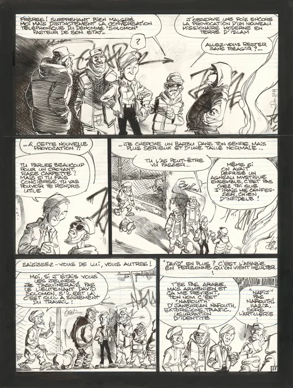 Planche noir et blanc, Soda, Résurrection (T.13),  Dan
