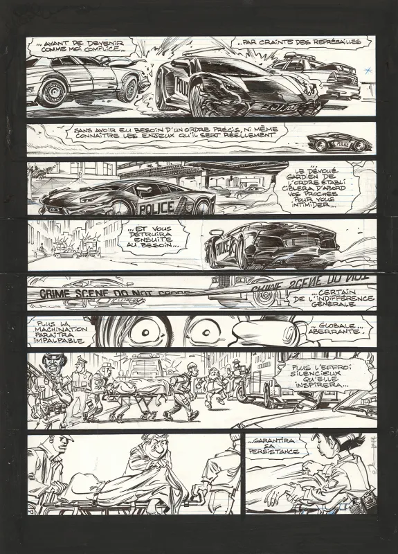 Planche noir et blanc, Soda, Résurrection (T.13),  Dan