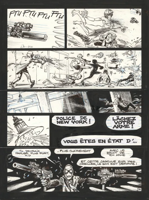 Planche noir et blanc, Soda, Résurrection (T.13),  Dan
