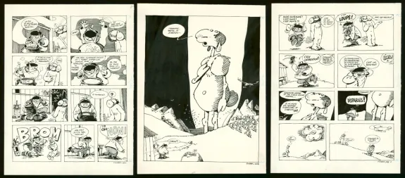 Planche noir et blanc, Le Génie des alpages ,  F'murr