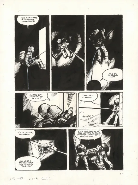 Planche noir et blanc, Le Transperceneige - Snowpiercer, Terminus (T.4), Jean-Marc Rochette