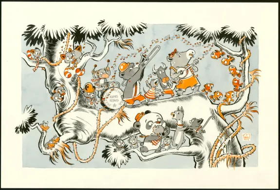 Illustration couleur,  Julie M