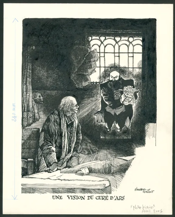 Illustration noir et blanc,  F'murr