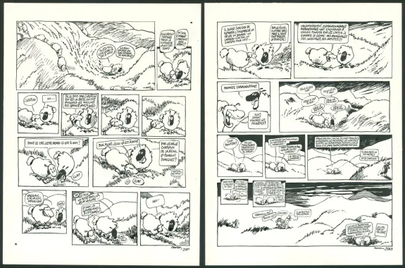 Planche noir et blanc, Le Génie des alpages ,  F'murr