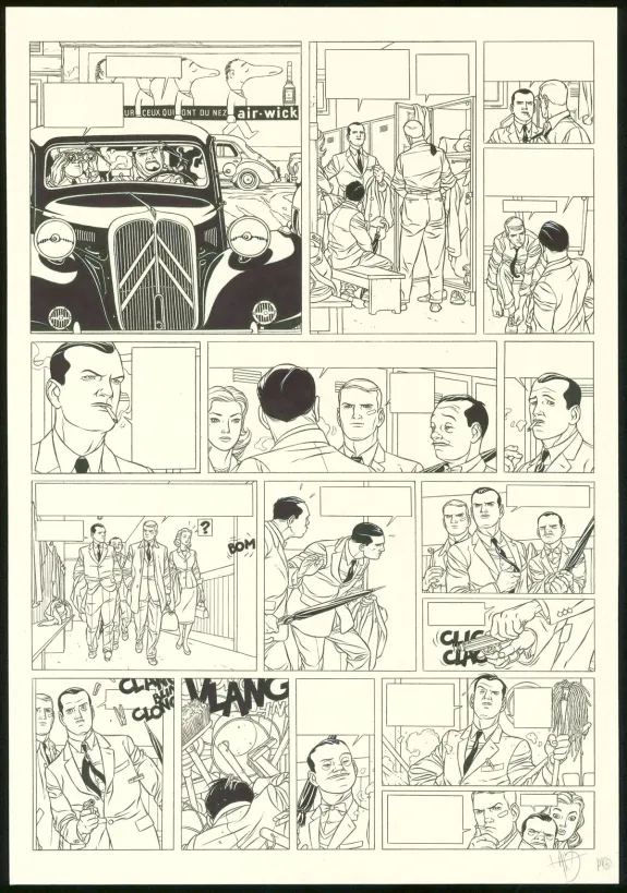 Planche noir et blanc, Kaplan & Masson, Il faut sauver Hitler (T.2), Jean-Christophe Thibert