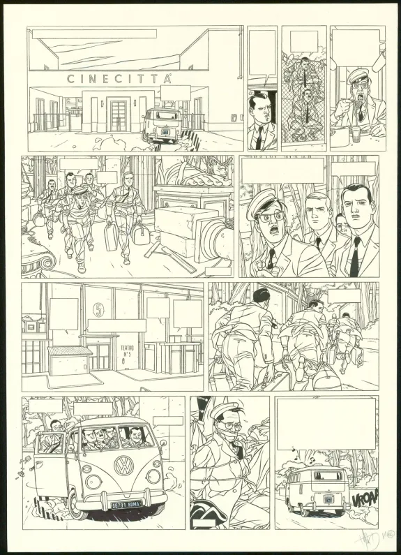 Planche noir et blanc, Kaplan & Masson, Il faut sauver Hitler (T.2), Jean-Christophe Thibert