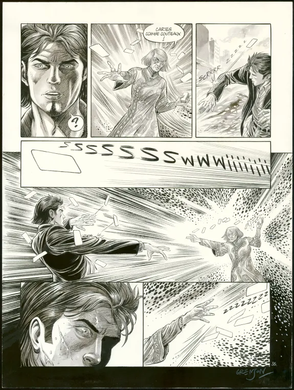 Planche couleur, Niklos Koda, No Song (T.13), Olivier Grenson