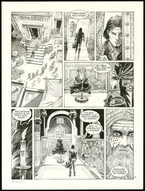 Planche noir et blanc, Niklos Koda, Le Spiborg (T.14), Olivier Grenson