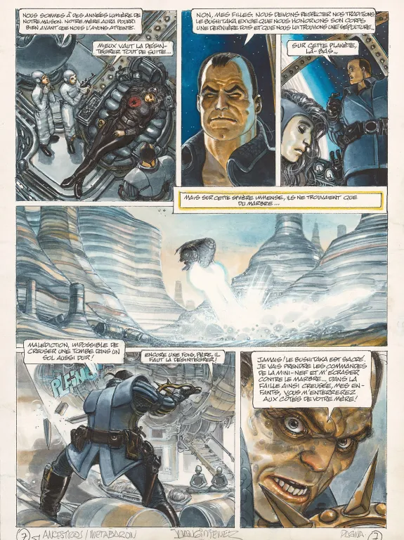 Planche couleur, La Caste des Méta-Barons, Hors-série – La Maison des ancêtres, Juan Gimenez