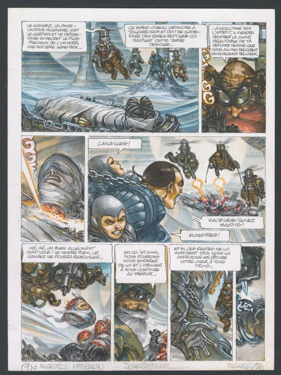Planche couleur, La Caste des Méta-Barons, Hors-série – La Maison des ancêtres, Juan Gimenez