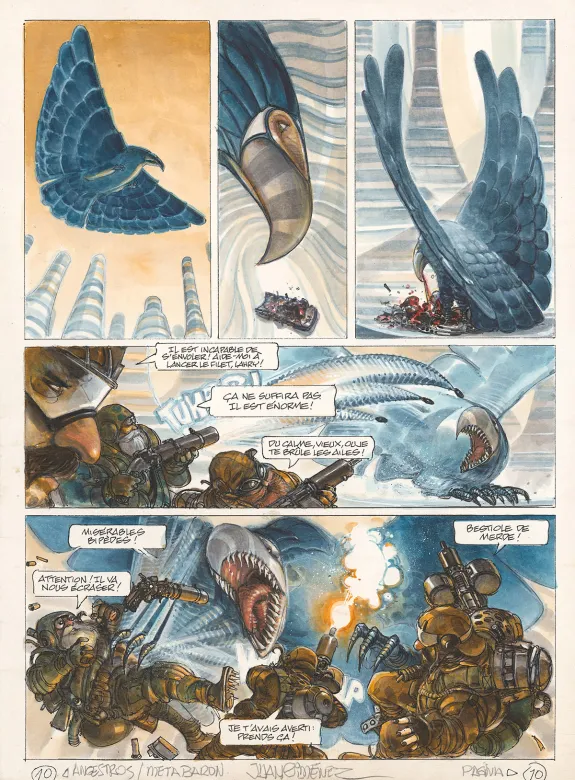 Planche couleur, La Caste des Méta-Barons, Hors-série – La Maison des ancêtres, Juan Gimenez