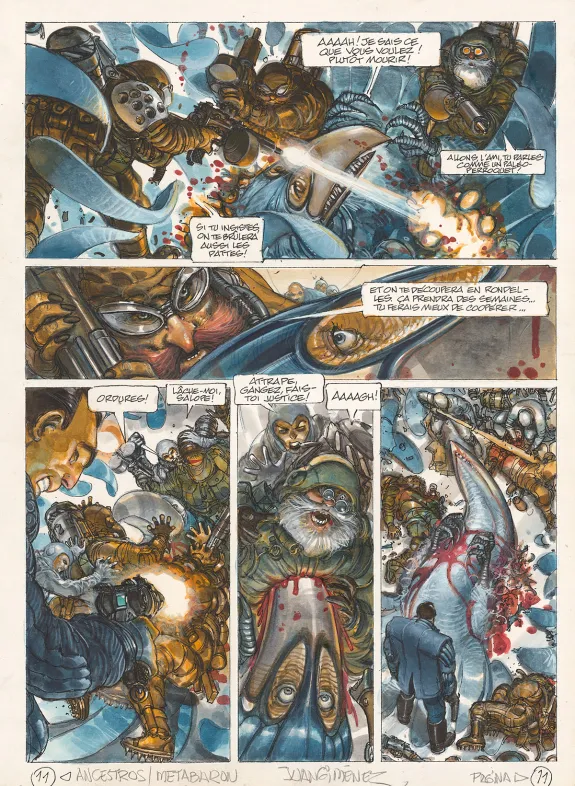 Planche couleur, La Caste des Méta-Barons, Hors-série – La Maison des ancêtres, Juan Gimenez