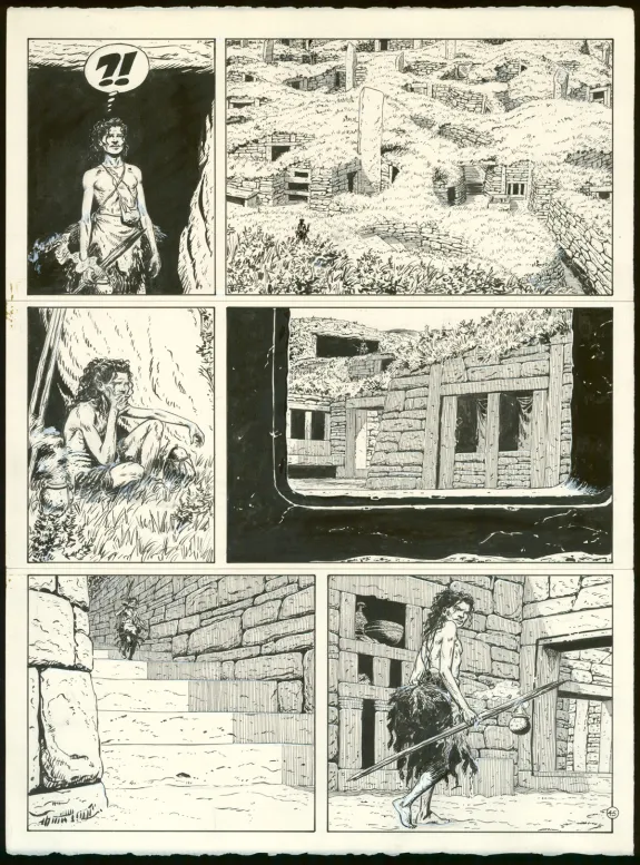 Planche noir et blanc, Celui qui achève, Claude Auclair
