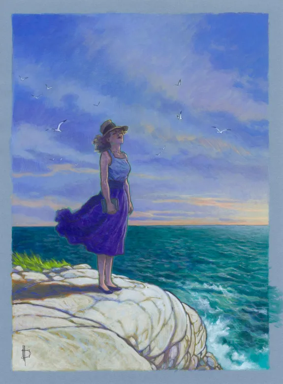 Illustration couleur, Trait de craie, Miguelanxo Prado