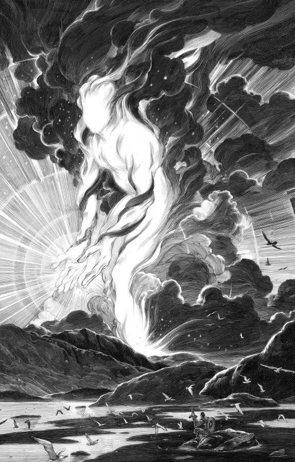 Illustration noir et blanc, Nicolas Delort