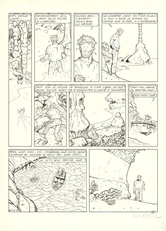 Planche noir et blanc, Adler, Black Bounty (T.5), René Sterne
