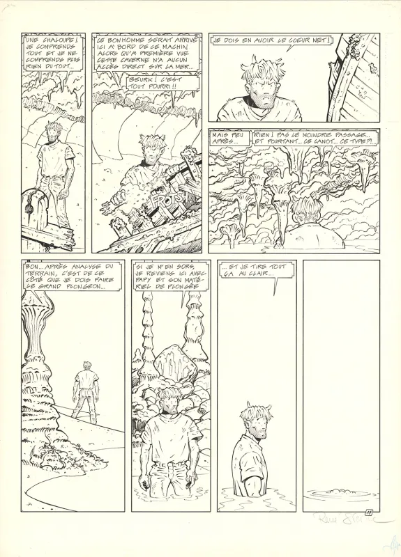Planche noir et blanc, Adler, Black Bounty (T.5), René Sterne