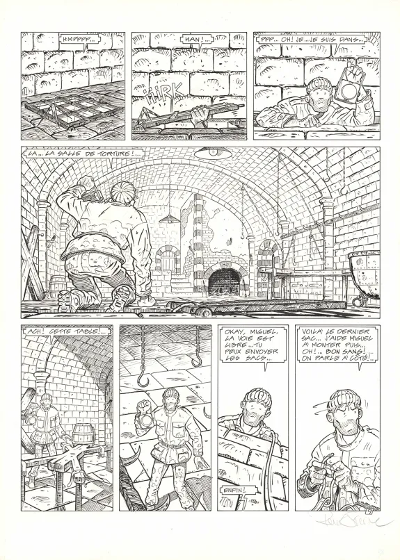Planche noir et blanc, Adler, Les Maudits (T.8), René Sterne