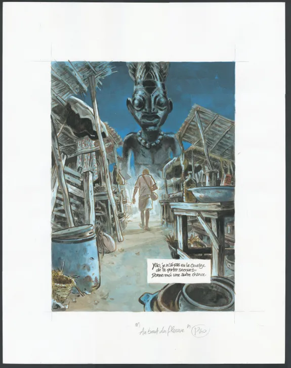 Planche couleur, Au bout du fleuve, Jean Denis Pendanx