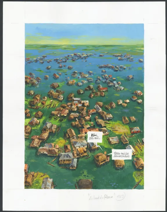 Planche couleur, Au bout du fleuve, Jean Denis Pendanx