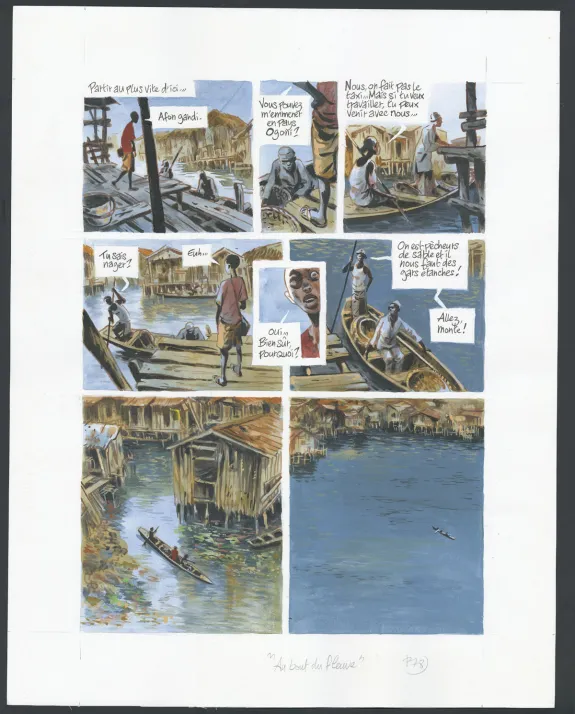 Planche couleur, Au bout du fleuve, Jean Denis Pendanx