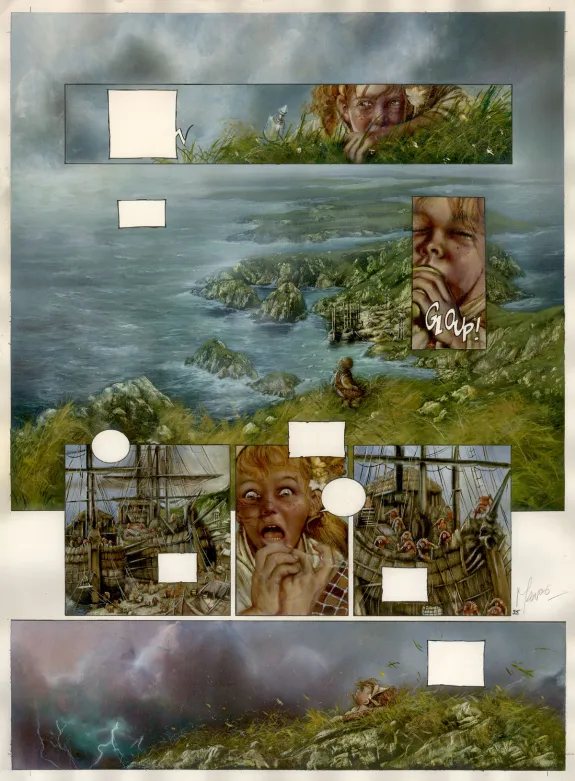 Planche couleur, Korrigans, Guerriers des ténèbres (T.2), Emmanuel Civiello
