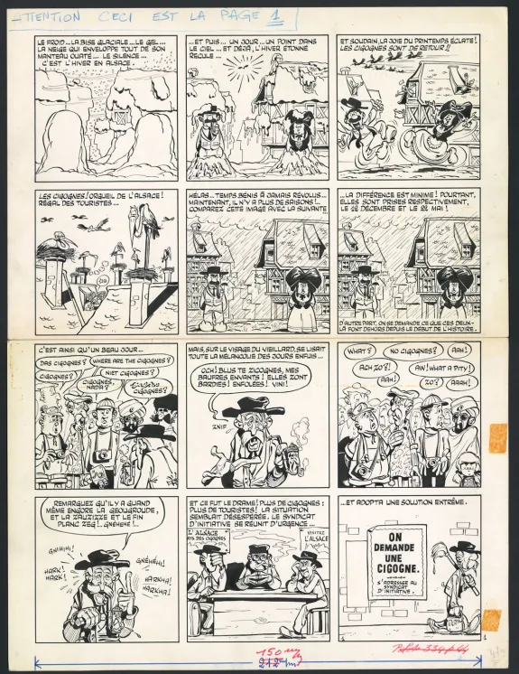 Planche noir et blanc, Les Dingodossiers , Marcel Gotlib