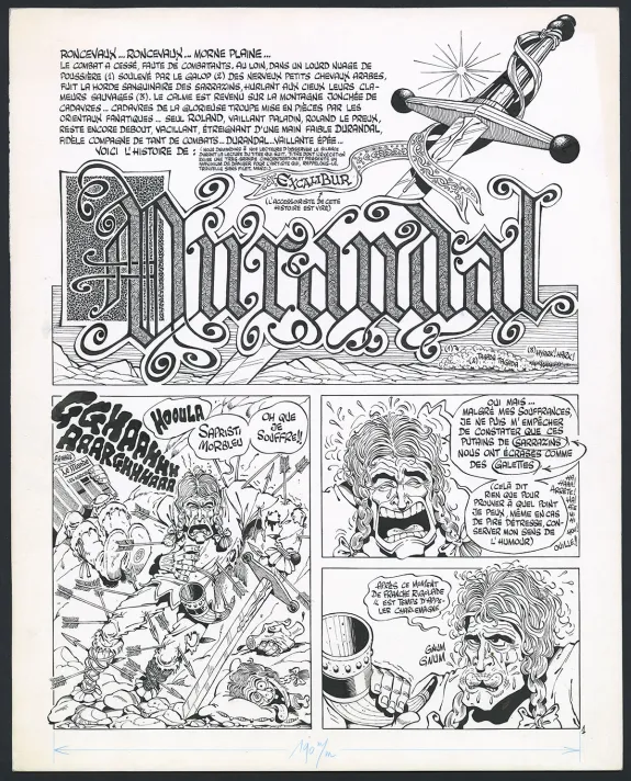 Planche noir et blanc, Rhâ-Gnagna, Tome 1 (T.1), Marcel Gotlib