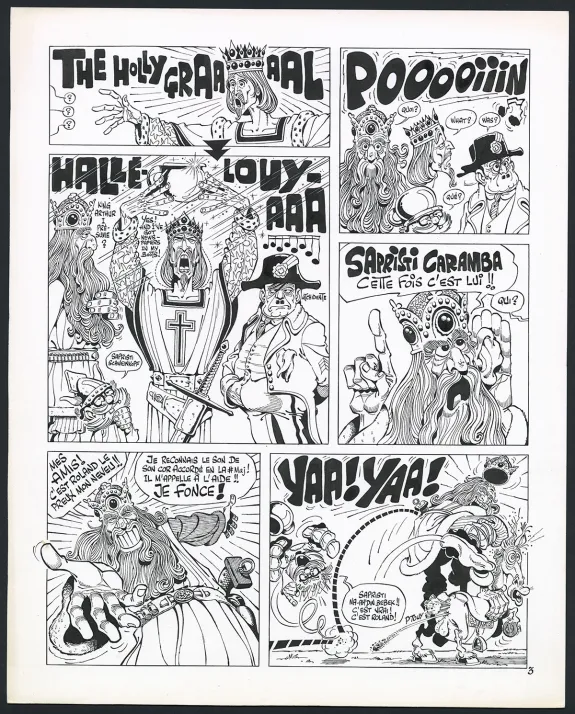 Planche noir et blanc, Rhâ-Gnagna, Tome 1 (T.1), Marcel Gotlib