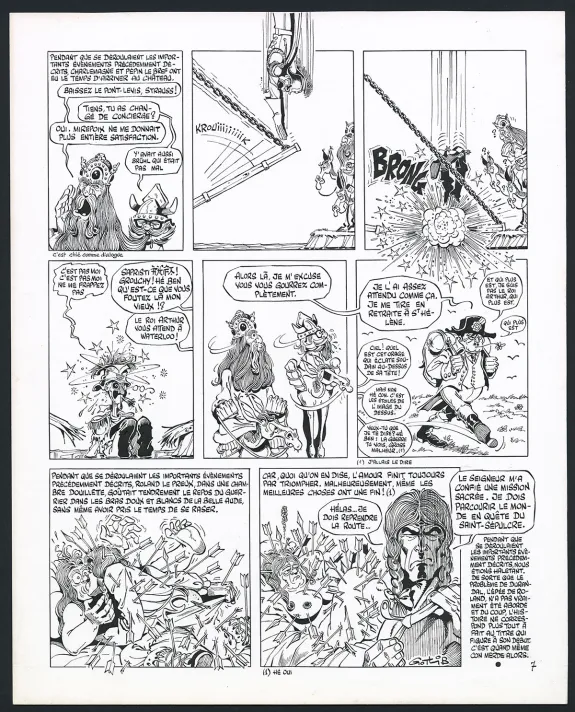 Planche noir et blanc, Rhâ-Gnagna, Tome 1 (T.1), Marcel Gotlib