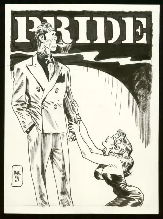 Illustration noir et blanc, Jordi Bernet
