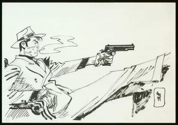 Illustration noir et blanc, Jordi Bernet