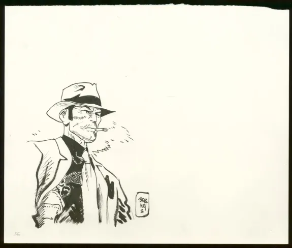 Illustration noir et blanc, Jordi Bernet