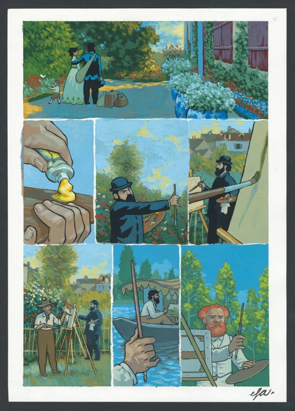 Planche couleur, Monet, nomade de la lumière ,  Efa
