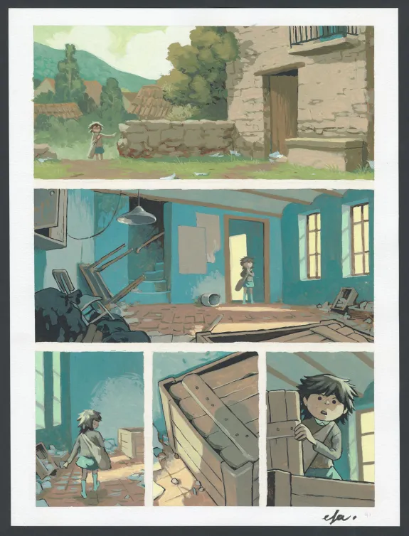 Planche couleur, Seule,  Efa