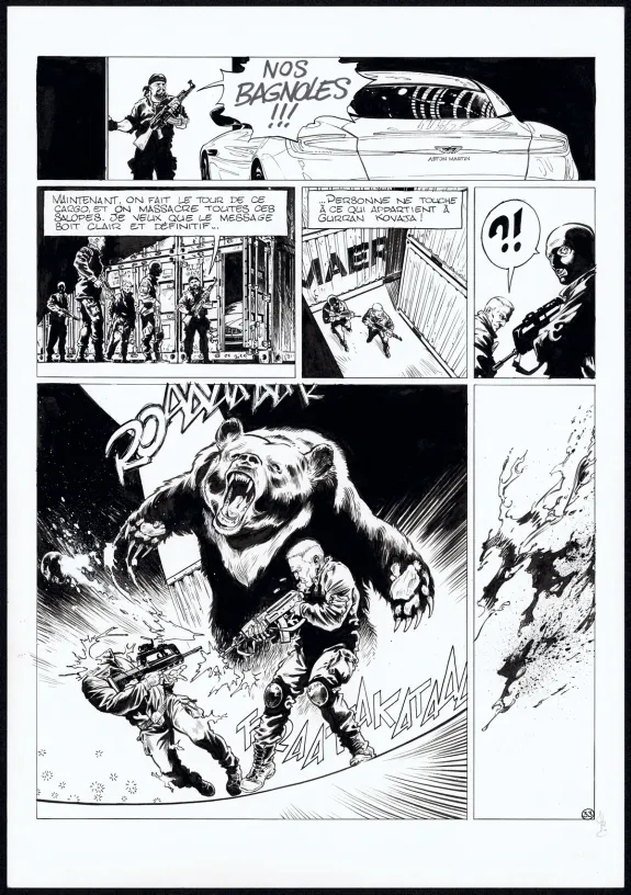 Planche noir et blanc, Le Chant des Runes, Les Oubliés de l'Autre monde (T.3), Jean Charles Poupard