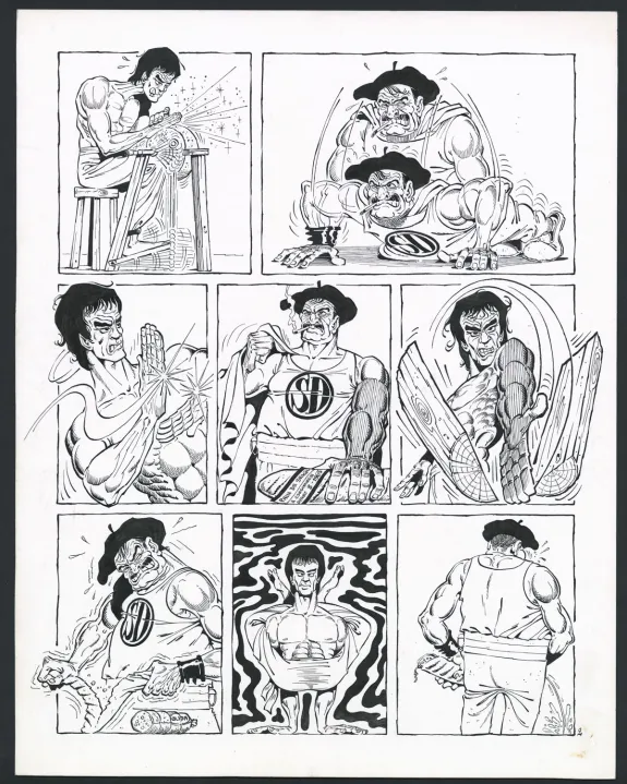 Planche noir et blanc, Rhâ-Gnagna, Tome Deux (T.2), Marcel Gotlib