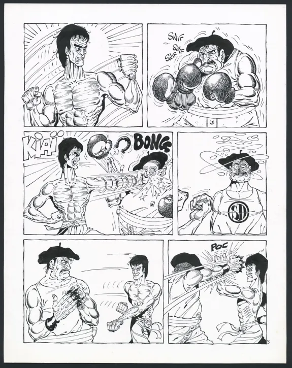 Planche noir et blanc, Rhâ-Gnagna, Tome Deux (T.2), Marcel Gotlib
