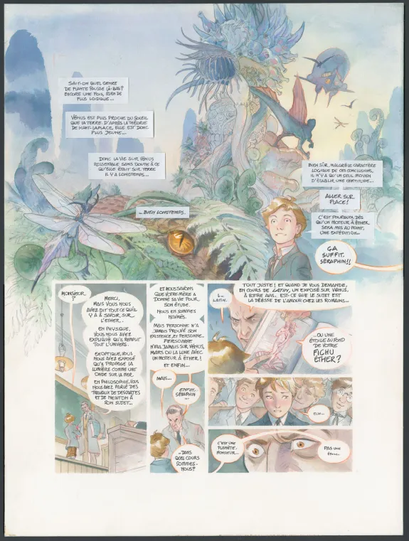 Colored original page, Le Château des étoiles, INT.I - 1869 : La Conquête de l'espace (Vol. 1) (T.1), Alex Alice
