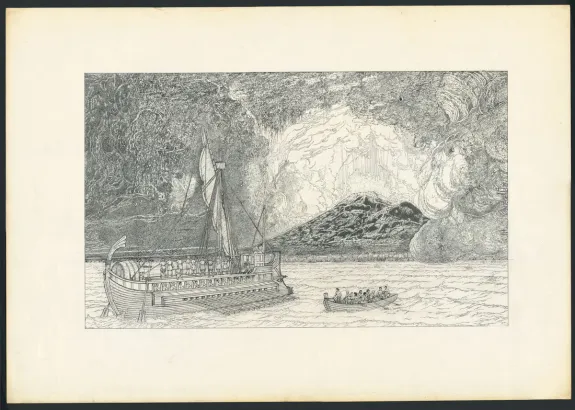 Illustration noir et blanc, Pompeï, tome 2 (T.2), Marc Henniquiau